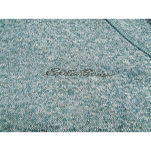 Eddie Bauer Mens Radiator Fleece Pullover 1/4-Zip Heather Blue Mock Neck Size XL - Picture 7 of 11